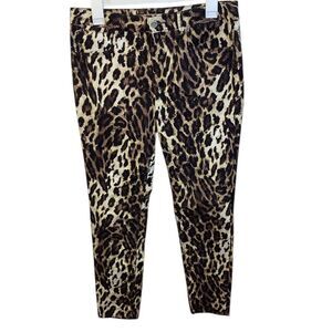 KAREN MILLEN Leopard Print Standard Jean